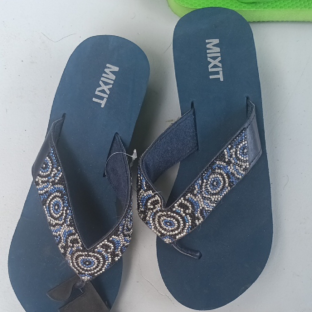 Mixit Blue Sandals with Decorative Straps